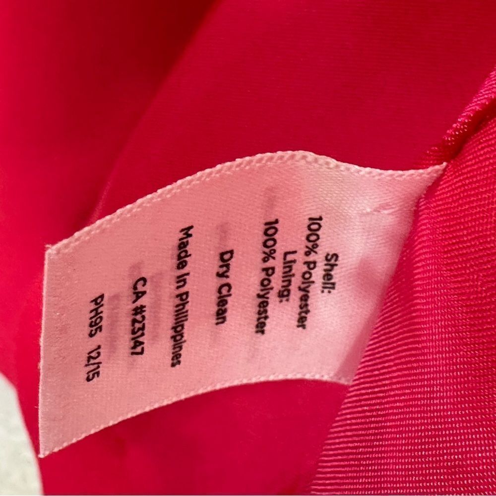 Talbots Fuschia Crepe Open Front Blazer | Size 20W - Picture 6 of 7